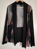 Frank Lyman open vest jasje zwart/ kleurrijk dessin maat 44, Kleding | Dames, Overige kleuren, Verzenden, Maat 42/44 (L), Zo goed als nieuw