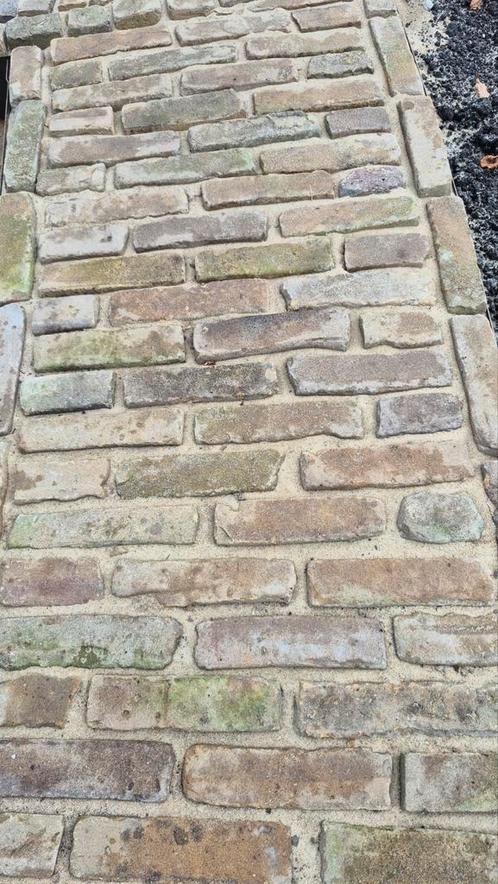 ✅️🧱BRONSKLEURIGE GEBAKKEN WAALTJES. MOOIE VIJFDUIMERS, Tuin en Terras, Tegels en Klinkers, Gebruikt, Klinkers, 10 m² of meer