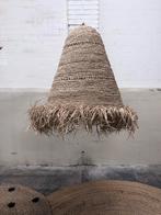Sisal stro rotan riet lampenkap groot hanglamp, Ophalen, Rond, Zo goed als nieuw, Nvt