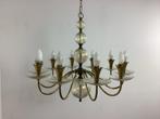 Vintage Italiaanse Glazen Kroonluchter, Huis en Inrichting, Lampen | Kroonluchters, Gebruikt, Klassiek, Glas, D