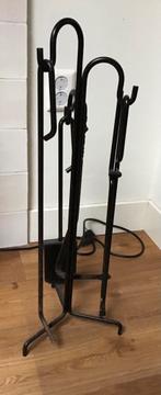 Openhaard set metaal zwart, Ophalen, Gebruikt, Overige soorten