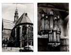 Hoorn. 2 Fotokaarten van de Oosterkerk (auto)., Ophalen of Verzenden, 1940 tot 1960, Ongelopen, Noord-Holland