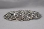 Zilveren grote Art Nouveau broche nr.1793, Sieraden, Tassen en Uiterlijk, Broches, 4 tot 7 cm, Verzenden, Zo goed als nieuw, Zilver