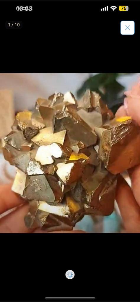 Pyrite Cluster on the Large & Heavy side / stone of money, Verzenden