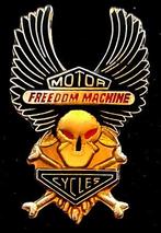 Motor -Freedom Machine- pin, Verzenden, Nieuw, Transport, Speldje of Pin