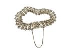 Antieke zilveren schakelarmband, ca 1900, Verzenden, Zilver, Armband