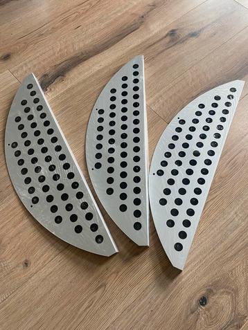 3 stuks Aluminium /rubber overzettreden beschikbaar voor biedingen