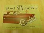 1954 Ford Six Prestige Brochure USA, Boeken, Auto's | Folders en Tijdschriften, Gelezen, Ophalen of Verzenden, Ford