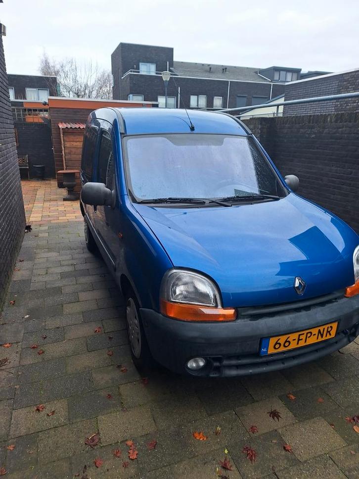 Renault Kangoo 1.4, Auto's, Bestelauto's, Particulier, Benzine, Handgeschakeld, Blauw, Ophalen