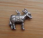 zilveren vintage bedel ezel [448], Sieraden, Tassen en Uiterlijk, Bedels, Overige merken, Verzenden, Zo goed als nieuw, 1 bedel