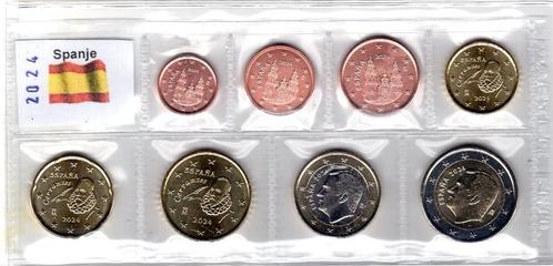 UNC set Spanje 2024 - 1 cent t/m 2 euro, Postzegels en Munten, Munten | Europa | Euromunten, Setje, Overige waardes, Spanje, Verzenden
