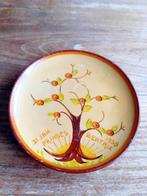 Vintage Beatrix Geboorte Bordje 1938, 10 cm of meer, Overige materialen, Gebruikt, Geel