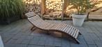 houten ligbed inklapbaar, Tuin en Terras, Ligbedden, Ophalen, Gebruikt, Hout, Inklapbaar