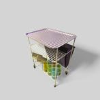 Uniek zweeds serveerwagentje / trolley, Ophalen, 60 cm of meer, Rechthoekig, Glas