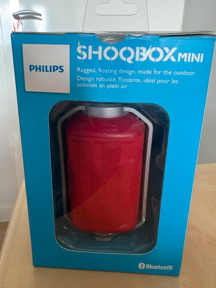 Philips Shoqbox Mini Bluetooth Speaker BT2200R, Audio, Tv en Foto, Luidsprekers, Zo goed als nieuw, Overige typen, Minder dan 60 watt