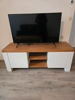 Massieve eiken tv meubel, Ophalen, Gebruikt, 25 tot 50 cm, Minder dan 100 cm