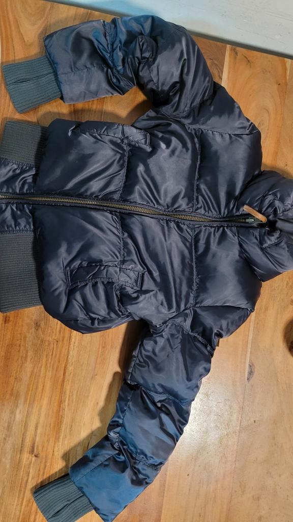 Winterjas Moscow - Maat L, Kleding | Dames, Jassen | Winter, Gedragen, Maat 42/44 (L), Blauw, Ophalen of Verzenden