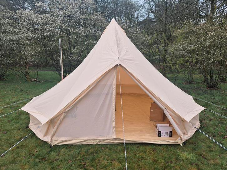 Polycotton bell tent, NIEUW, 5 meter polykatoen belltent, Caravans en Kamperen, Kampeeraccessoires, Nieuw, Ophalen of Verzenden