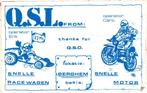 Berghem QSL sticker, Ophalen of Verzenden, Zo goed als nieuw