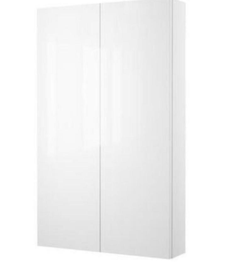 Badkamer kast wit hoogglans - IKEA, Huis en Inrichting, Badkamer | Badkamermeubels, Zo goed als nieuw, Minder dan 100 cm, 50 tot 100 cm