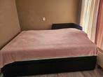 Bedbank van Ikea Flekke/ donkerbruin, Huis en Inrichting, Ophalen, Tweepersoons, Hout, 200 cm