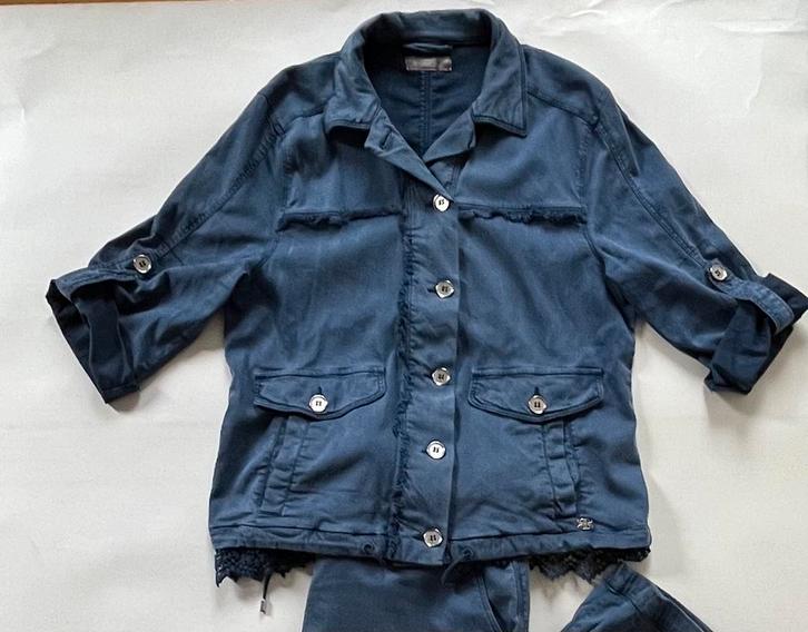 Gustav blauw jasje, maat 38, Kleding | Dames, Jassen | Zomer, Gedragen, Maat 38/40 (M), Blauw, Ophalen of Verzenden