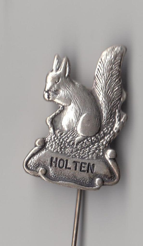 Holten Eekhoorn speldje, Verzamelen, Speldjes, Pins en Buttons, Gebruikt, Speldje of Pin, Overige onderwerpen, Ophalen of Verzenden