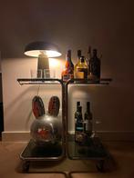Vintage serveerwagen, Ophalen, Glas, Zo goed als nieuw, 25 tot 50 cm
