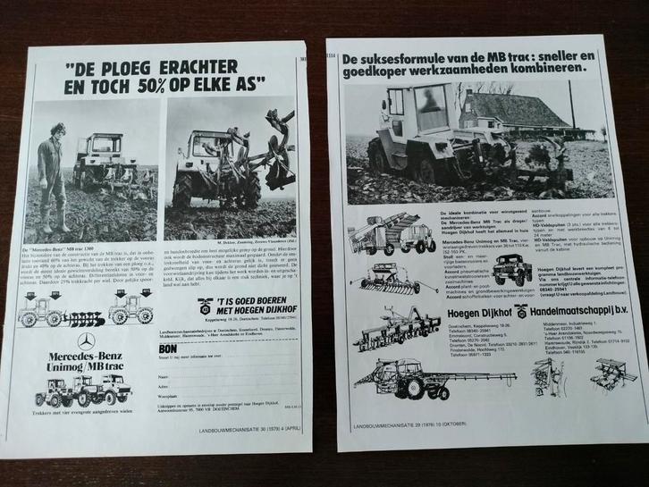 Mercedes-Benz Unimog MB Trac Advertenties, Boeken, Auto's | Boeken, Gelezen, Mercedes, Ophalen of Verzenden