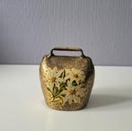 Oude koeienbel met bloemen, Antiek en Kunst, Curiosa en Brocante, Ophalen of Verzenden