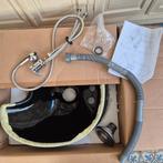 Zwart keramiek wasbak en kraan kapsalon Quirumed NIEUW, Ophalen, Nieuw, Overige typen