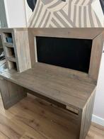 Stoer steigerhout bureau kind met krijtbord, Kinderen en Baby's, Kinderkamer | Tafels en Stoelen, Ophalen, Zo goed als nieuw, Tafel(s)