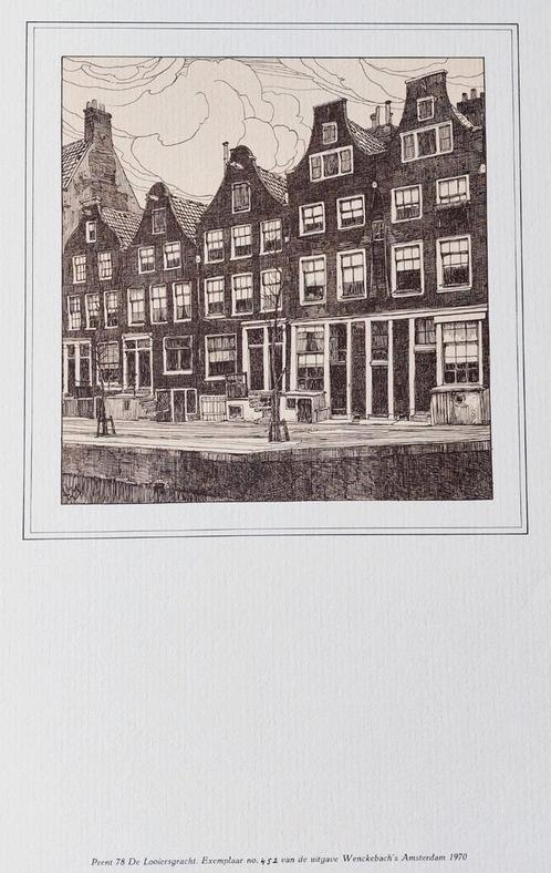 Amsterdam .. 750 jaar ... De Looiersgracht .., Antiek en Kunst, Kunst | Tekeningen en Foto's, Ophalen of Verzenden