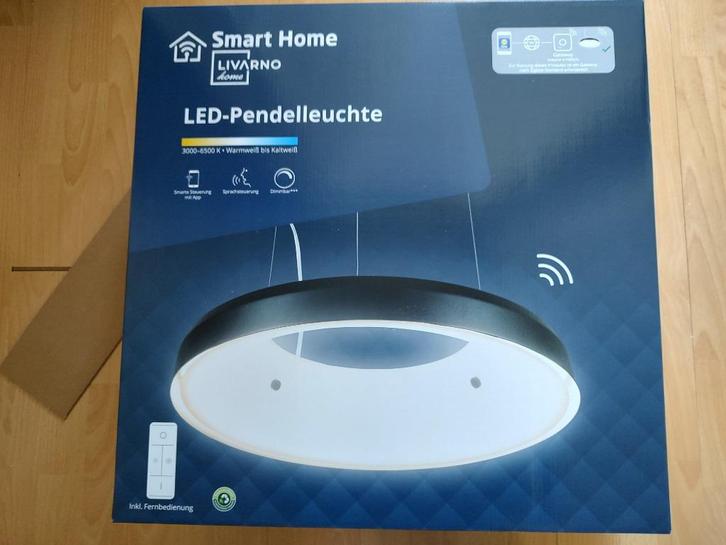 Lidl Livarno Zigbee Smart hang lamp LED dimbaar met AB, Huis en Inrichting, Lampen | Plafondlampen, Nieuw, Kunststof, Metaal, Ophalen