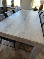 Tafel eikenhout 240 x 100, 200 cm of meer, 100 tot 150 cm, Gebruikt, Rechthoekig