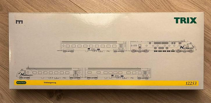 Minitrix 12253 Dieseltreinstel Ontario Northlander, Hobby en Vrije tijd, Modeltreinen | N-Spoor, Nieuw, Treinset, Gelijkstroom