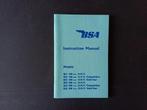 BSA Instruction Manual Instructieboekje, Ophalen of Verzenden, Overige merken