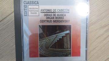 Cd orgel: Antonio de Cabezon organ works, Gertrud Mersiovsky beschikbaar voor biedingen