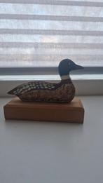 Vintage Houten IJsvogel Handgemaakt - 7cm, Ophalen of Verzenden