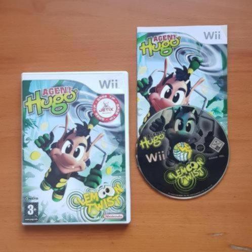 ZELDZAAM | Wii | Agent Hugo Lemoon Twist, Spelcomputers en Games, Games | Nintendo Wii, Gebruikt, Muziek, 1 speler, Vanaf 3 jaar