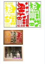 Raamstickers carnaval aanvulling huisjes, Ophalen of Verzenden, Nieuw, Versiering, Carnaval