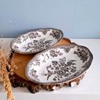 Enoch Wedgwood 'Asiatic Pheasants' bruin, 2 belegschaaltjes, Ophalen of Verzenden