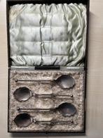 Antieke zilveren bonbonlepels in doosje, Antiek en Kunst, Ophalen of Verzenden, Zilver