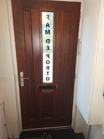 Hardhouten voordeur, Ophalen, Gebruikt, Buitendeur, 200 tot 215 cm