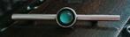 Antieke Zilver Broche met Jade, Ophalen of Verzenden, Zilver, Broche, Met edelsteen