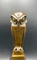 Bronzen Art-Deco stijl uil.