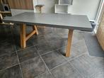 Eettafel 200x100cm betonlook, Ophalen, 100 tot 150 cm, 200 cm of meer, Zo goed als nieuw