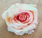 Bloem/roos van stof vintage retro decoratief, Ophalen of Verzenden, Gebruikt, Binnen