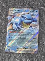 Blastoise ex 030/142 Stellar Crown Scarlet & Violet Double R, Ophalen of Verzenden, Zo goed als nieuw, Losse kaart, Foil
