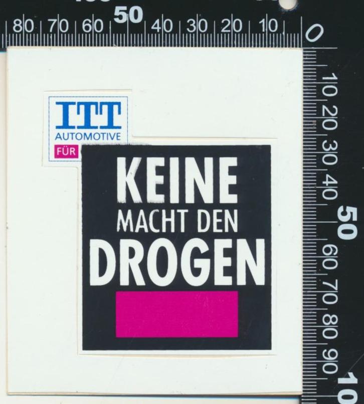 Sticker: ITT Automitive, Verzamelen, Stickers, Zo goed als nieuw, Bedrijf of Vereniging, Ophalen of Verzenden